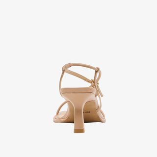 Dolce Vita Mylee strappy leather heels with square toe and gold stud detail