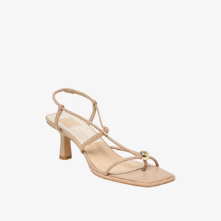 Dolce Vita Mylee strappy leather heels with square toe and gold stud detail