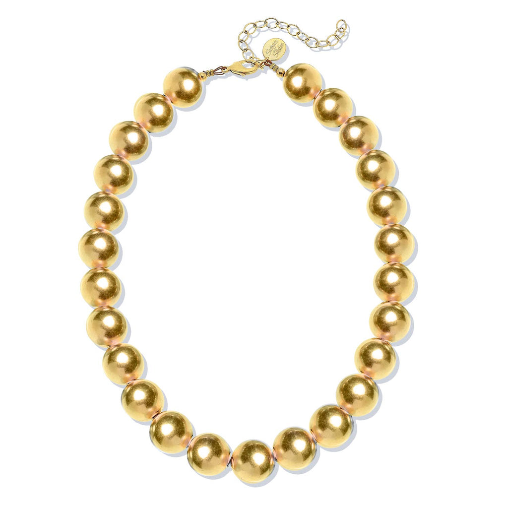Susan Shaw Gold Ball Choker