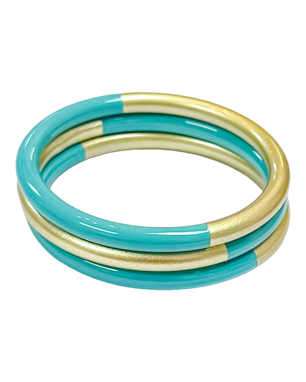 Two Tone Bangle Pool Blue Final Sale
