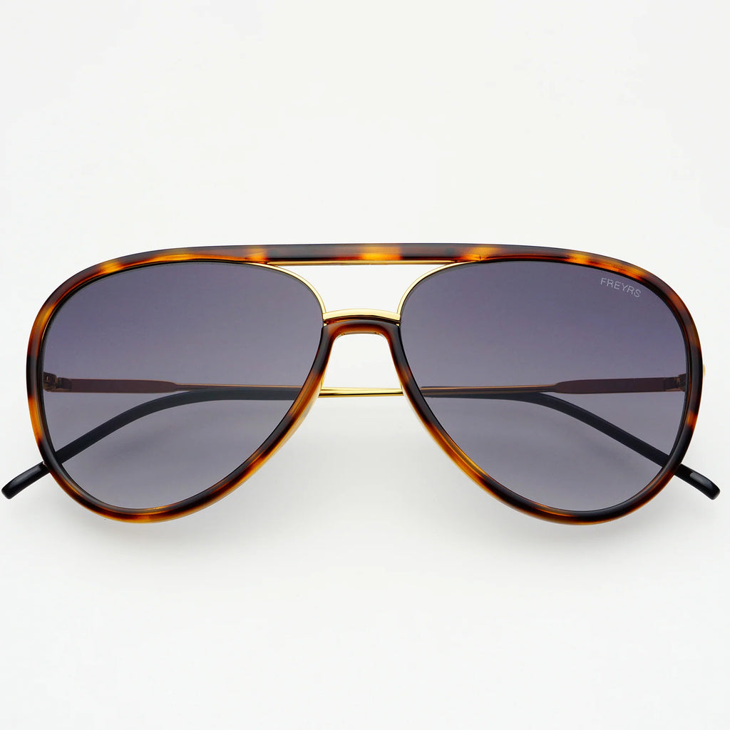 Freyrs Shay Aviator Tortoise Gradient Gray