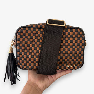 Willow Camera Bag Coffee Check