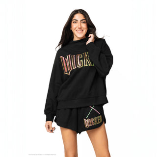 Licensed Black "Wicked" Logo Sweatshirt by Queen of Sparkles