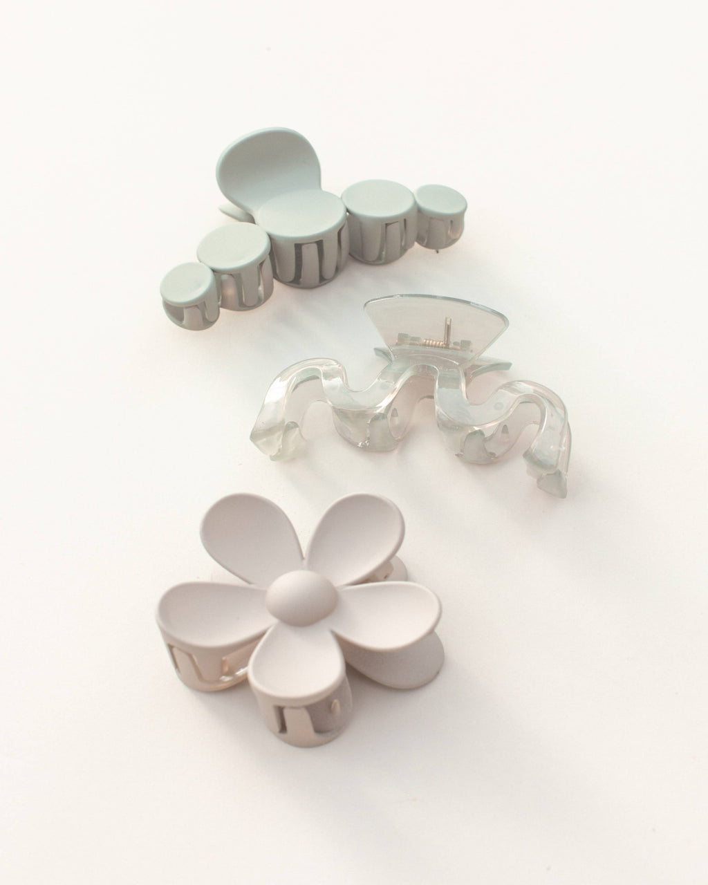 Graceful Grey Hair Claw Clips