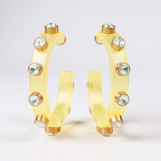 Yellow Glam Pop Hoops