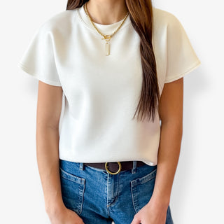 Cloud Soft Essential Tee Off White