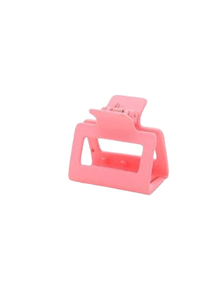 Shell Pink Square Hair Claw Clips