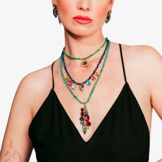 Mediterranean Beaded Necklace