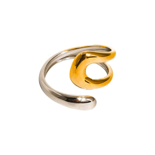 Modern Twist Two-Tone Ring