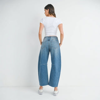 Barrel Denim Blue Jeans