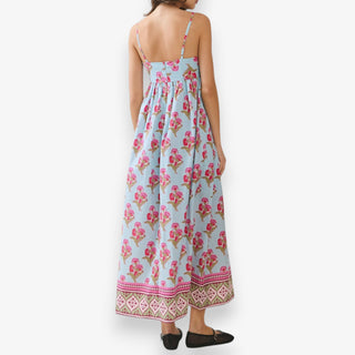 Blue Floral Maxi Dress