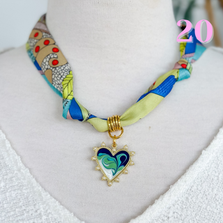 Charm Scarf Necklace