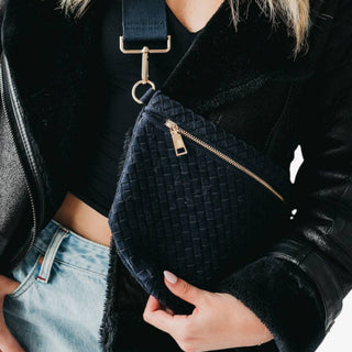 Suede Westlyn Bum Bag Navy