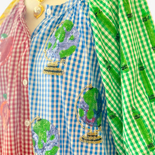 Queen of Sparkles Teacher Gingham Dress