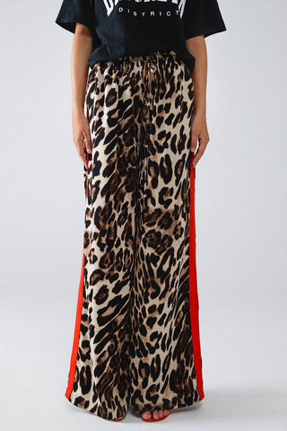 Leopard Red Trouser