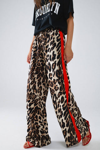 Leopard Red Trouser