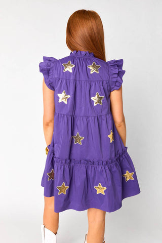 Aubrey Sequin Star Dress