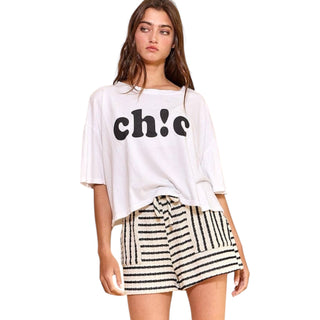 Chic Boxy Crop T-shirt