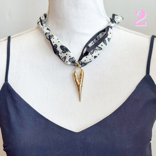 Charm Scarf Necklace