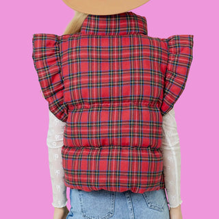 Plaid Puffer Vest