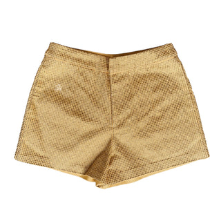 Rhinestone Gold Denim Shorts