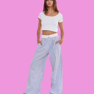 Striped Seersucker Boxer Pants