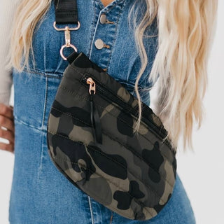 Jolie Puffer Belt Bag Camo