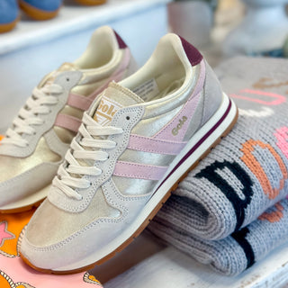 Daytona Sneaker Gold Pink Windsor Wine