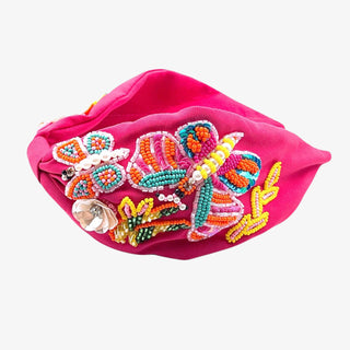 Butterfly Bloom Beaded Headband