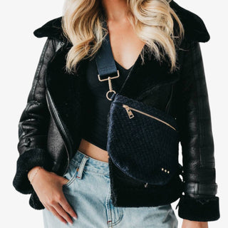 Suede Westlyn Bum Bag Navy