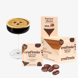 espresso martini mix packets craftmix cocktail mix front view