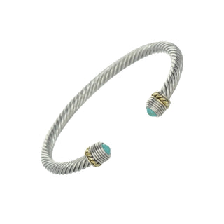 Cable Circle Cuff Bracelet