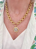 Susan Shaw Gold and Silver Italian Intaglio Coin Necklace