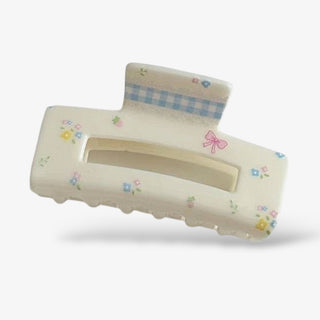 Floral Bow Hair Clips
