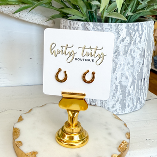 Horseshoe Stud Earrings