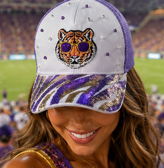 Tigers Sequin Trucker Hat
