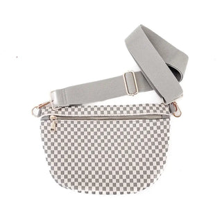 Westlyn Bum Bag Checkered Grey