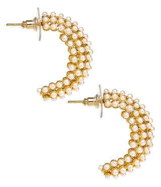 Blakely Pearl Hoops