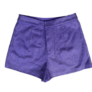 Rhinestone Purple Shorts