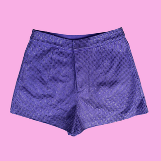 Rhinestone Purple Shorts