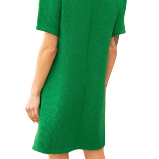 Emerald Tweed Dress