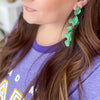 Luna Petal Earring Green