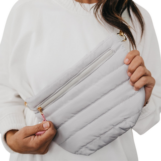 Jolie Puffer Bag Light Grey