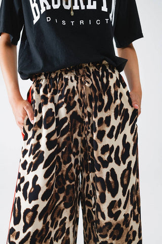 Leopard Red Trouser