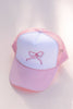 Bow Embroidery Trucker Hat