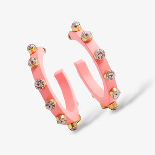 Pink Glam Pop Hoops