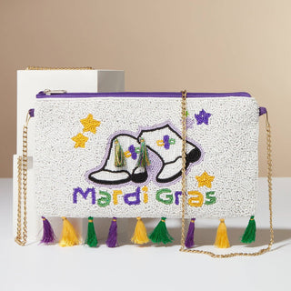 Mardi Gras Boots Clutch Bag