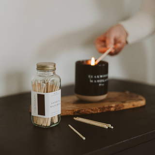 white tip safety matches in jar 3.75 inch long candle accessory lifestyle