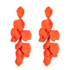 Luna Petal Earrings Orange