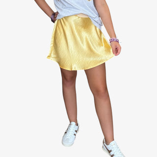Sunny Silk Mini Skirt